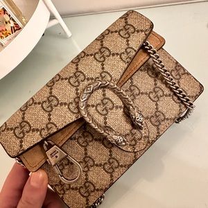 Gucci Gg purse with chain